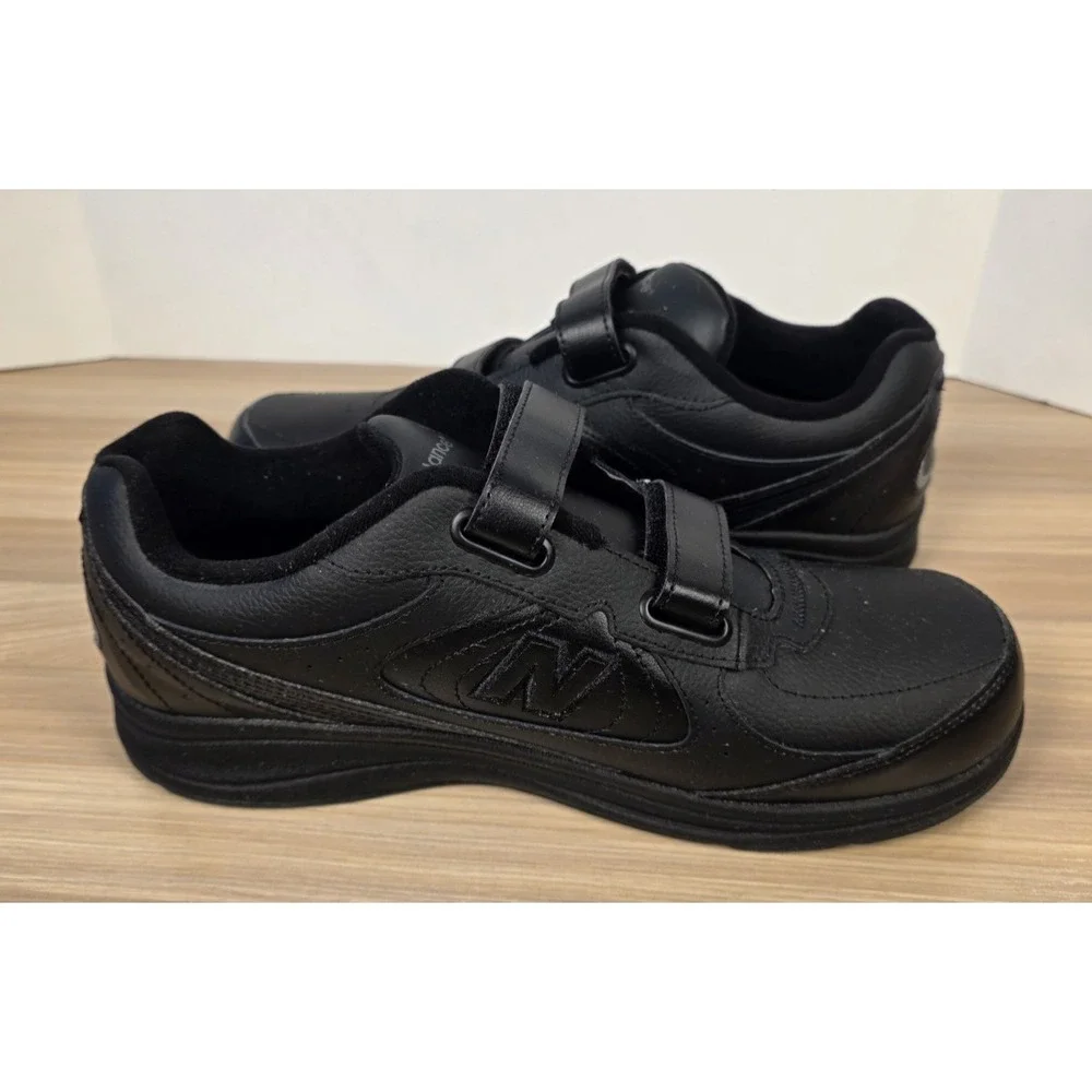 New Balance 577 Walking Shoes Womens Sz 12 2E Extra WIDE Black Hook/Loop WW577VK